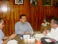 Visita a Héctor Vázquez Montes, presidente municipal de Tecomán