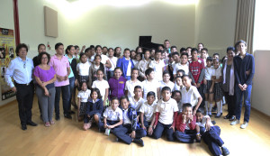 Estudiantes de la escuela Primaria "Gustavo Vázquez Montes" T.M. en Concierto Didáctico en el IUBA